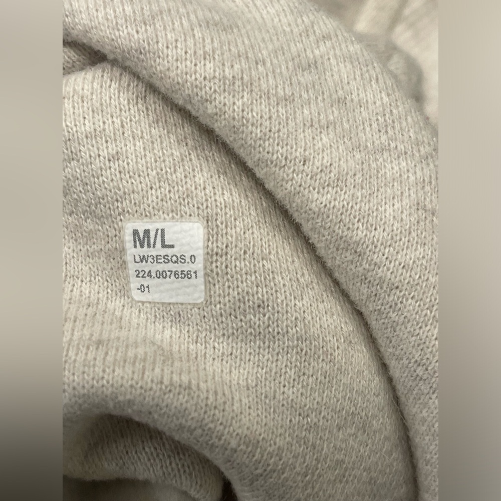 Lululemon Scuba Oversized Full Zip Hoodie Heathered Bone M/L - Picture 4 of 6